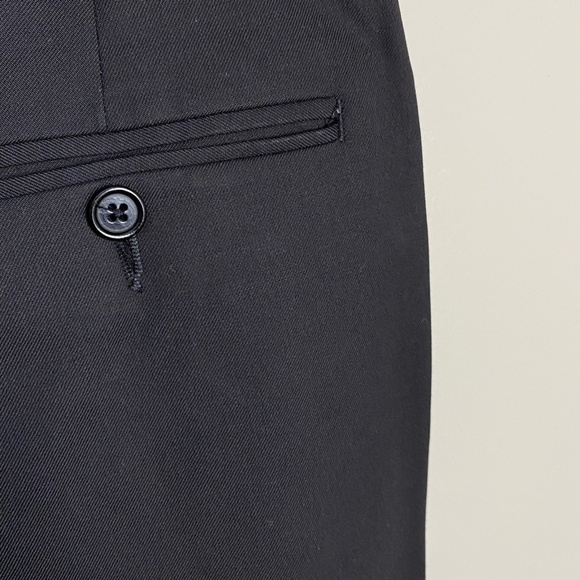 Brooks Brothers 346 Men's Black Wool Dress Pants Size W34/L29 - Picture 6 of 13